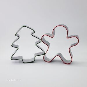 🏖 Christmas Themed Cookie Cutters Tree Gingerbread Man